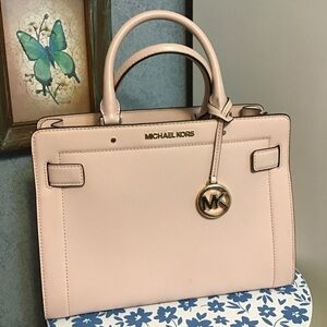 Michael kors Rayne Satchel in soft pink leather
